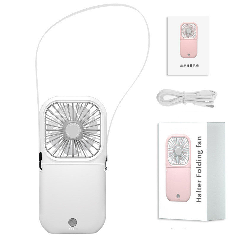 Hands-free Neck-Fan,USB Rechargeable Dual Cooling Fan Mini Air Cooler