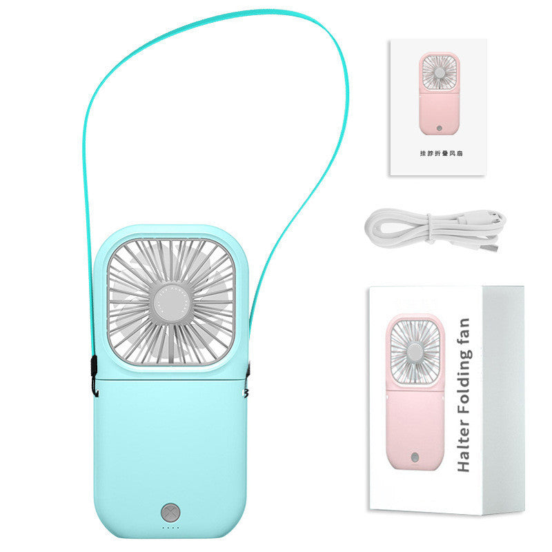 Hands-free Neck-Fan,USB Rechargeable Dual Cooling Fan Mini Air Cooler