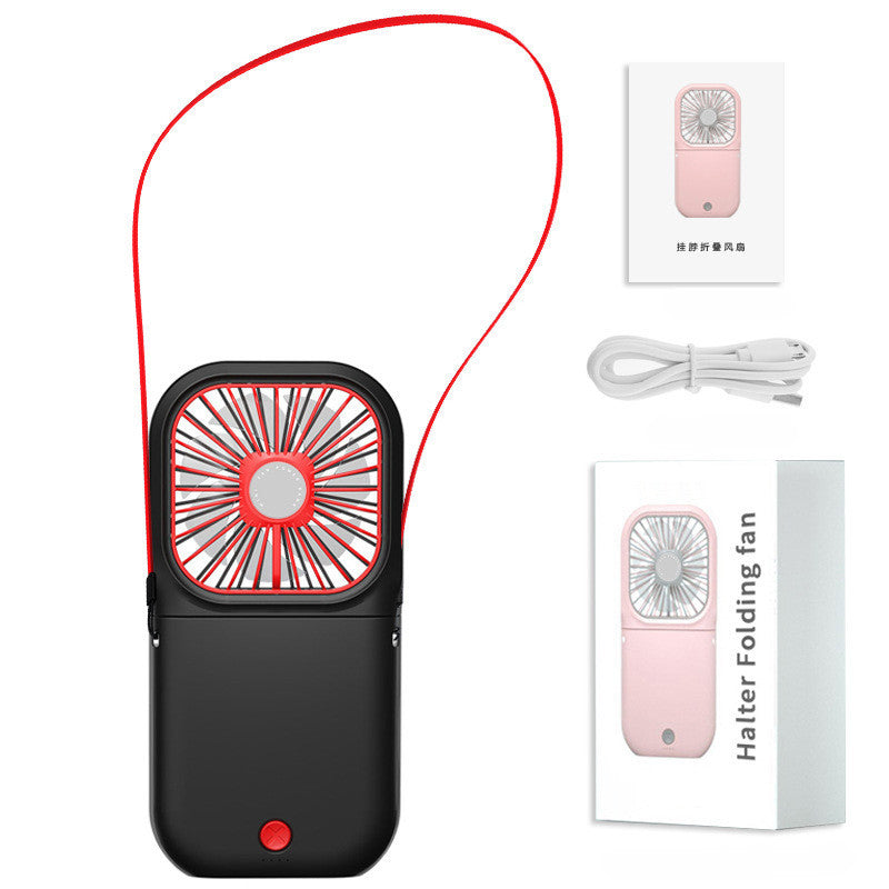 Hands-free Neck-Fan,USB Rechargeable Dual Cooling Fan Mini Air Cooler