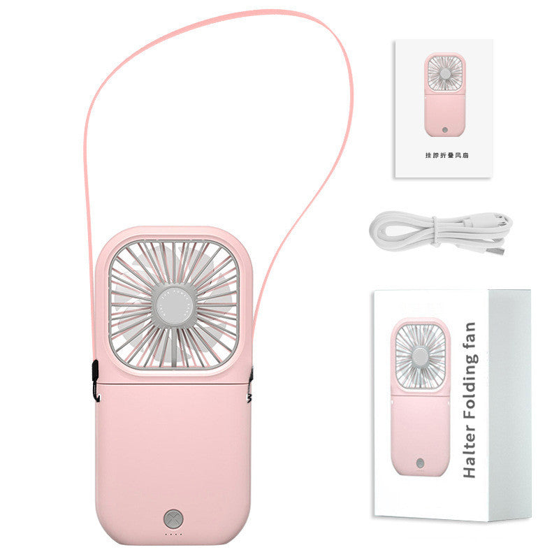 Hands-free Neck-Fan,USB Rechargeable Dual Cooling Fan Mini Air Cooler