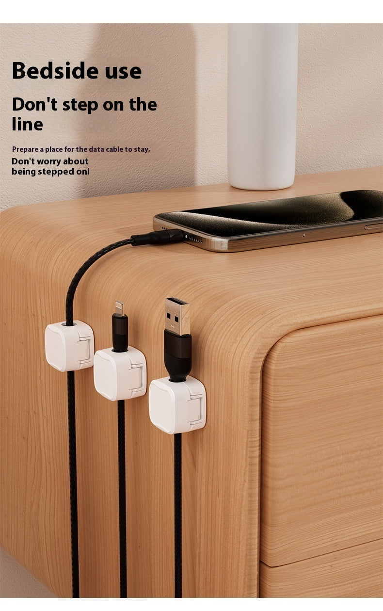 Magnetic Cable Clip Under Desk