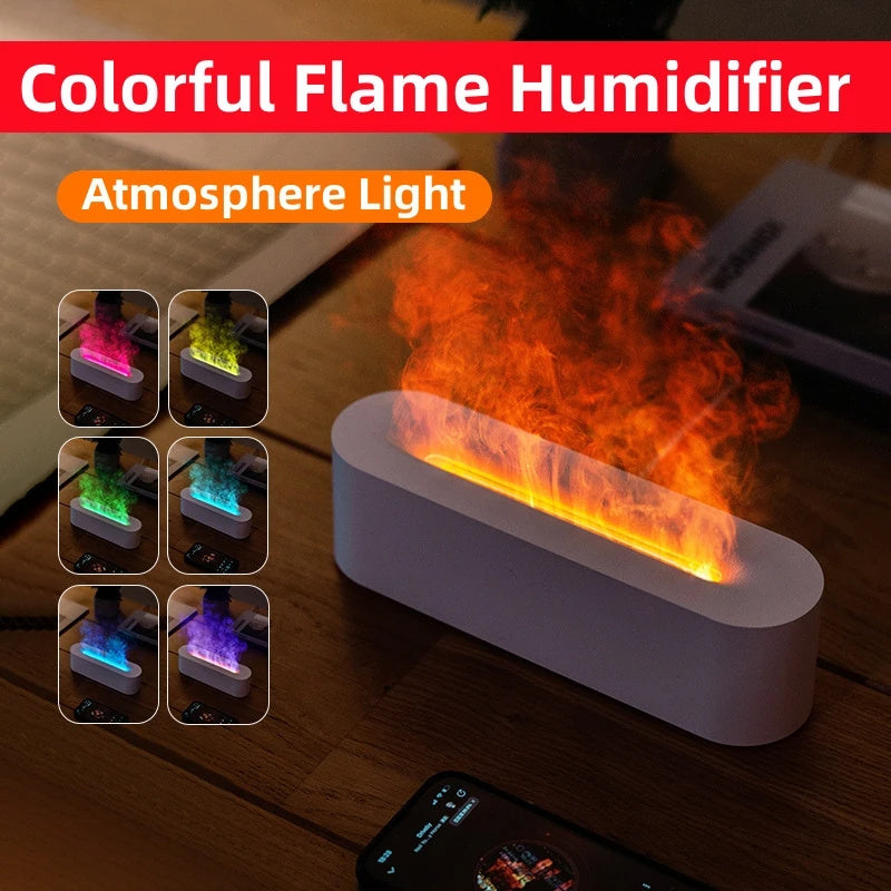 Flame Aroma Diffuser Air Humidifier Ultrasonic Cool Mist Maker