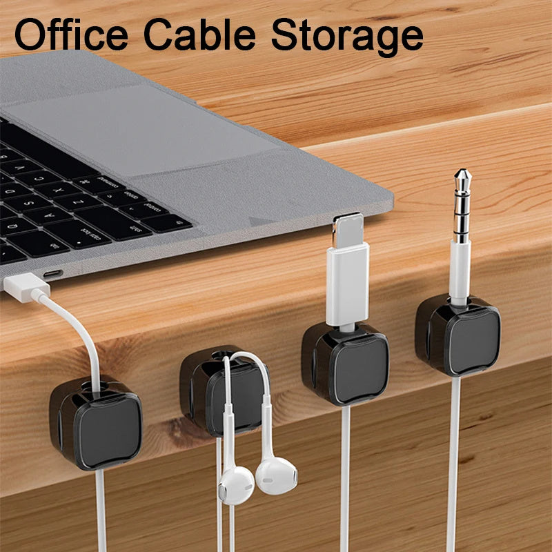 Magnetic Cable Clip Under Desk