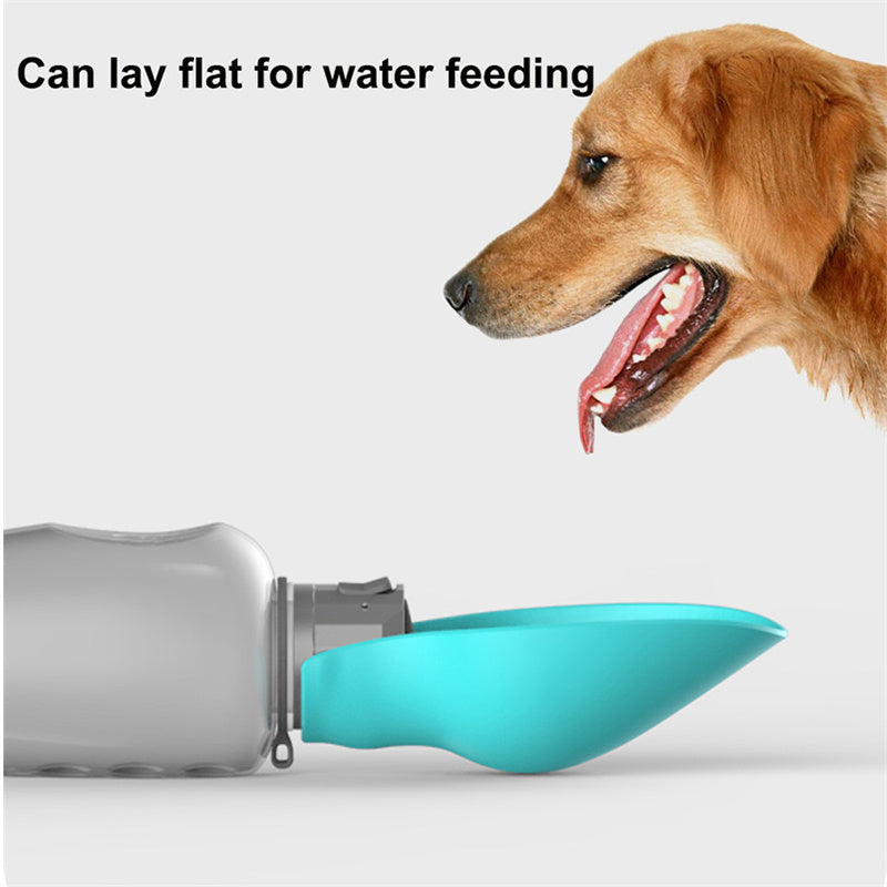 800ml Dogs Water Bottle Portable High Capacity Leakproof Pet Foldable Drinking Bowl